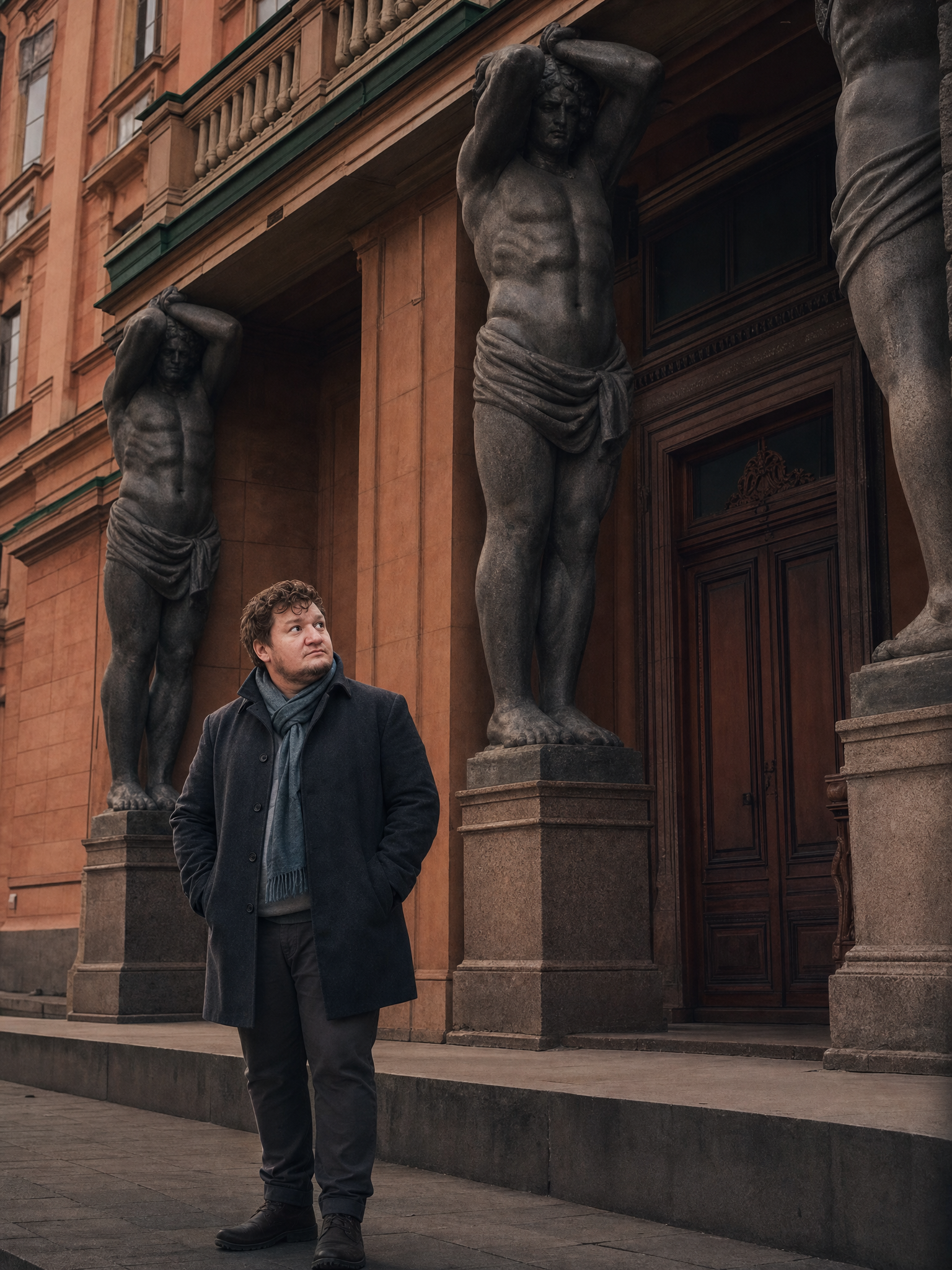 Петербург: дворец с атлантами